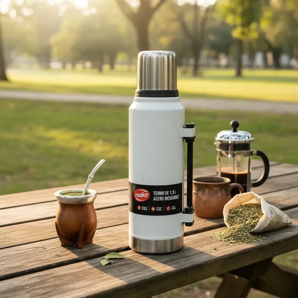Termo 1,3 L con pico cebador